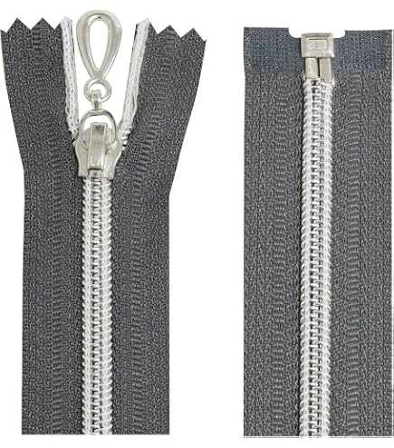 ByaHoGa Lot De 10 Fermetures Éclair Métal #3 Dorées 25 Cm - Non Séparables Pour Sacs, Bricolage Et Couture