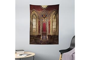 ABAKUHAUS Gothique Tapisserie, Palais médiéval, pour la Chambre, 110 x 150 cm, Brown Ruby