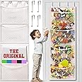 Honeyera The Original Stuffed Animal Storage (Patent Pending) - Over Door Organizer for Stuffies, Baby Ideas Holder, Toy Plush Storage/Hammock Hanging Storage Net Big Girls Toddler Large Bag Animals