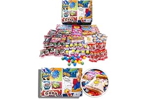 The Little Sweet Shop Comic Bubble Gum Sweets Hamper: Premium Gift Box Packed Full of Retro Bubblegum Candy for Birthdays, Christmas, Get Well Soon, for Him, for Her, Men, Women, Boys & Girls