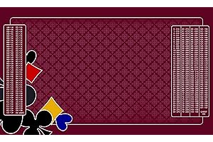 MTJ® Tapis de belote Prestige OC Tramé 100 x 60 cm - Jersey néoprène - Fabriqué en France (Bordeaux)