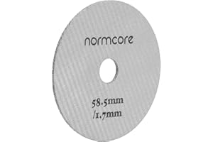 Normcore Ekran krążkowy 58,5 mm z okrągłym otworem w środku - dolna osłona prysznicowa - metalowy filtr wielokrotnego użytku do kawy La Marzocco/Gaggia - grubość 1,7 mm - stal nierdzewna 316