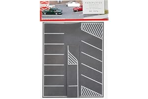 Busch Environnement - BUE7076 - Modélisme Ferroviaire - Parking - Echelle HO, Noir