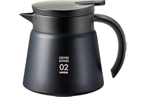 Hario VHS-60B Double Vacuum Structure, Stainless Steel, Black