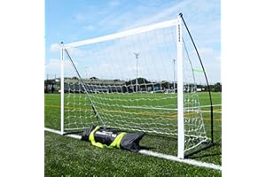 QUICKPLAY Kickster Elite Football Goal – Ultra Portable Indoor & Outdoor Football Goals with Weighted Base [Single Goal]