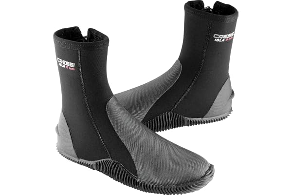 Cressi Isla Boots - Bottes de Plongée Unisexes en Néoprène avec Semelles en Caoutchouc