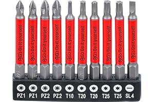 BGS Diy 4831 - Set di punte antiscivolo, magnetiche, 70 mm, 10 pezzi