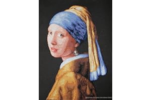 LUCAS Luca-S LB467 - contó el patrón de Punto de Cruz, ¿por qué la Chica con un Pendiente de la Perla, 41 x 27 cm