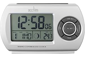 Acctim 71117 Denio Radio Controlled Superbrite Alarm Clock