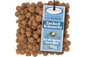 Dirk Drexel ZeckoX Kräuterlis für Hunde | Leckerlis mit Kräuterextrakten | natürliche Ernährung mit Schwarzkümmel, Kokosnuss & Karde