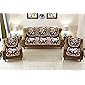 KK Home Store Decor Exclusive Royal Look Cotten Sofa Cover Set with Heavy Fabric 500 TC Floral Design 5 Seater Sofa Cover -| Set of 10 Piece |-Multi Colour