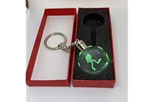 CANDS Unique LED 3D Colour Changing Chrystal Laser Engraved Scuba Diving Keyring In Presentation Box