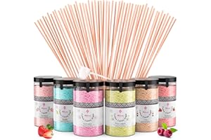 MK MISSKANDY SINCE 2019 Misskandy®-Candy Floss Sugar Pack (6*300g) (Strawberry, Pina colada, Marshmallow, Raspberry, cola, apple) Use in Cotton Candy Maker + 50 Sticks of 30 cm (free)
