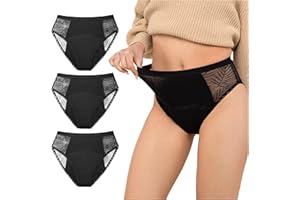 ‎ZENAPHYR Perioden Unterwäsche 3-Tier - L - Saugfähige Menstruationsunterwäsche mit Bio-Baumwolle - Hygienische, waschbare Periodenunterschwäsche - Zenaphyr