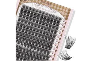 LASHVIEW Lash-Extension-Clusters 168pcs D Curl Lash Clusters Natural Look Cluster Lashes Extensions Super Thin Band & Soft Lashes Reusable 9-16mm MIX (56D)