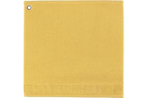 Winkler - Essuie-mains carré Curl avec œillet d'attache – 50x50 cm – Tissu éponge 100% coton absorbant – Serviette à vaisselle, chiffon de nettoyage