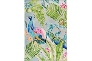Wylder Tropics Peacock Outdoor Rug, Multicolour, 120 x 170cm