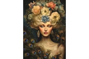 Papier de riz Portrait de femme Nordique, 29 x 40cm (1pc) - pour meubles Poster Craft Decoupage by CRAFT KREATIVELY