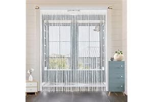 HSYLYM Cortina de Puerta Cortinas de Ventana Decoraciones de Puertas Separadores de Habitaciones Decoraciones para Habitaciones,Puertas,Paredes,armarios,diseño de una Pieza W244xL229cm Blanco