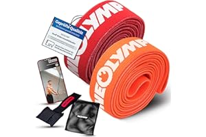 ‎NEOLYMP NEOLYMP Fitnessbänder Set Stoff - waschbare Resistance Bands, Widerstandsbänder, Krafttrainingssets, Gymnastikband inkl. E-Book mit Trainingsband-Übungen