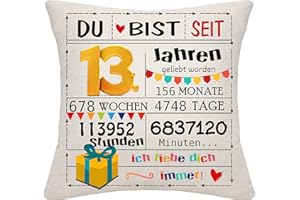 Bommex Geburtstagsgeschenk Geschenk Geburtstag Dekorationen für Frauen Männer Mädchen Jungen Kissenbezüge Zierkissenbezüge für Geburtstag Happy Birthday Geschenk (13)