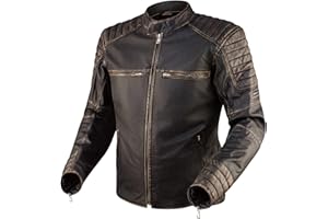 REBELHORN Hunter Pro Veste de moto en cuir Homme