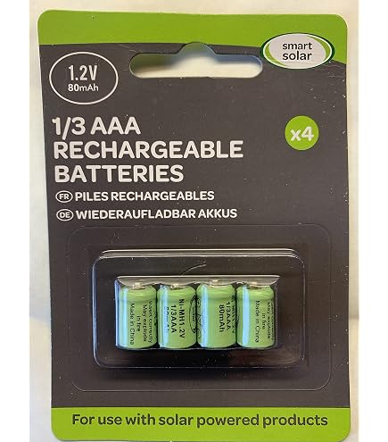 4 Piles ACCU Rechargeable 1.2V NI-H AA LR06 1300Ah avec Languette A