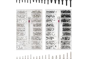 YIXISI 1000 Stycken Tiny Micro Repair Screw Kit, Rostfritt stål Tiny Skruvar, M1.2 M1.4 M2 Watch Glasses Computer Replacement