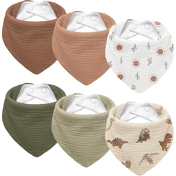 Bavoirs Bandana Bébé Garcon Bavoir,Bavoirs En Mousseline Pour Bu00e9bu00e9s Filles Et Garu00e7ons,10 Couches Bavoir Manches Longues Bebe