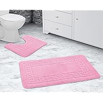 Sunhop Grey Bathroom Rug Set 3 Pieces, Bath Mat, Contour