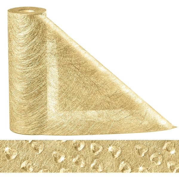 20 Serviettes De Table 33x33cm Doré Métallisé - Décoration Mariage, Communion, Fête Élégante