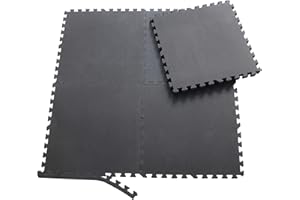 ‎SPORTTREND 24 Sporttrend 24® 18 Schutzmatten ohne Randstücke Set 60x60x1cm | 6,48qm | Bodenschutzmatte Unterlegmatte Puzzlematte für Fitnessgeräte Sportgeräte Trainingsgeräte