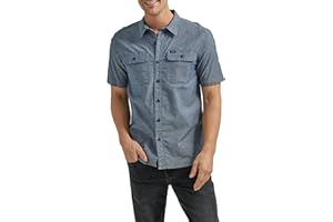 Lee Koszula robocza Extreme Motion All Purpose Classic Fit z krótkim rękawem na guziki Mężczyźni Koszula robocza Extreme Motion All Purpose Classic Fit z krótkim rękawem na guziki