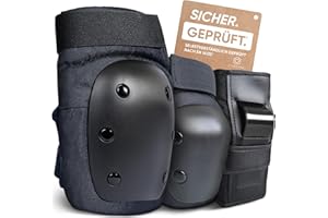 Liebkern Skate Protektoren Set für Erwachsene & Kinder [unisex] - Ideal für Inliner, Skateboard, Scooter - Schoner Inliner Erwachsene Knieschoner Inliner Schoner Erwachsene Schoner Set Erwachsene