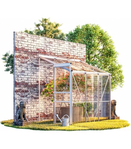 Aluminium Gewächshaus Typ F5 – 8,49 M² Grundfläche, Mit Polycarbonat-Scheiben & 2 Dachfenstern