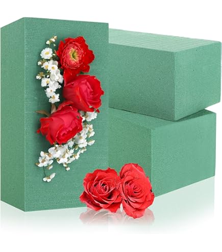 Bloemistschuim rond, 8 cm groot, nat en droog bloemschuim voor verse en kunstbloemen, bloemistschuim voor doe-het-zelf knutselen, bruiloft, gangpad, bloemen, feestdecoratie (groen