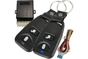 Retoo Verrouillage centralisé Universel de Voiture avec 2 télécommandes Radio 433 MHz, Serrure de Porte Universelle Longue Distance, système d'entrée sans clé, kit de télécommande de Verrouillage