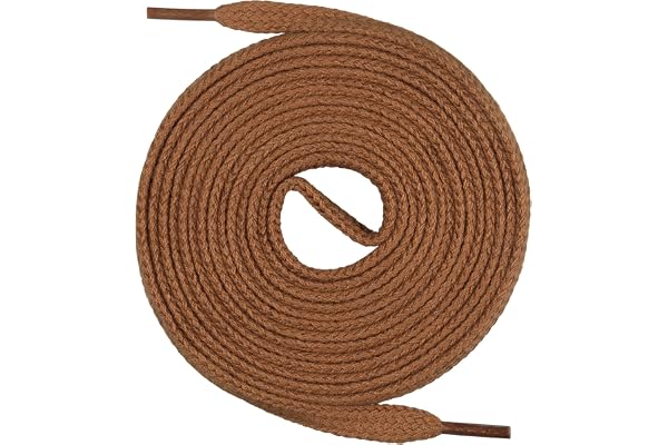 Lacets Mount Swiss© Premium, 1 paire de lacets plats, 100% coton, indéchirables, largeur 7 mm, longueur 45‑200 cm