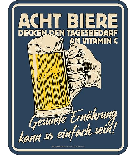 Blechschild 'Das Beste Bier Ist Ein Offenes' - Retro Deko Für Bar & Küche, 20x30 Cm