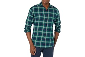 Amazon Essentials Camicia in Flanella a Maniche Lunghe - Colori Fuori Produzione Uomo