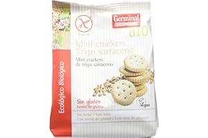 GERMINAL Mini Crackers De Sarraceno Sin Gluten Bio, Trigo, 100 Gramo