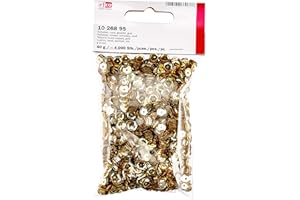 Efco 1026895 Paillettes Rondes avec Bonnet Ø 6 mm 40 g / ~ 4 000 pièces Doré