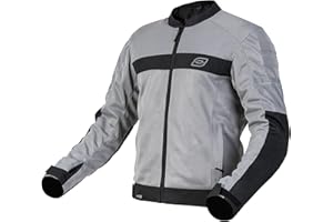 OZONE MOTO Dart Kurtka motocyklowa męska | Tekstylna | Ochraniacze łokci i barków Poziom 1 | Elementy odblaskowe | Panele wentylacyjne z mesh | 4 Kieszenie