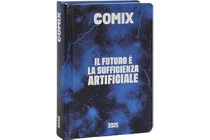 COMIX - Diario Mignon Plus Giornaliero 16 Mesi, Diario Scuola 2024-2025 per Ragazzi e Ragazze, con Copertina Rigida, Ideale per la Scuola Superiore, 9x12.5h cm, Blu