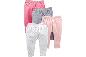 Simple Joys by Carter's Pantalon Bébé Fille, Lot de 4