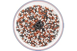 Aecodune Recharge Compatible Tous Pommeaux Douche Anti Calcaire - Lot de 4 Billes Minérales Pour Filtre Eau, Chlore & plus - Kit Adoucisseur Billes Filtrantes Douches - 4 Filtres avec Ions Négatifs