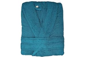 KIMBATEX TEXTIL HOGAR TIENDA Kimbatex Albornoz 100% Algodón Rizo Americano 420g Unisex con Cinturón y 2 Bolsillos, Disponible en 10 Colores y Tallas M, L, XL, XXL.