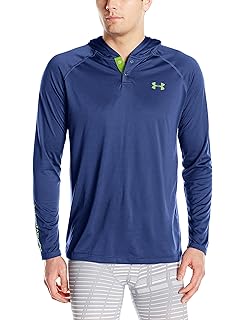 under armour men's tech popover henley hoodie
