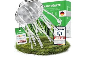 Heckenpracht® Profi Unkrautbürste für Freischneider groß | inkl. 30m stabilem Nylon-Faden | Untergrundschonende Wildkrautbürste für Motorsense | 25,4mm Bohrung | Freischneider Zubehör