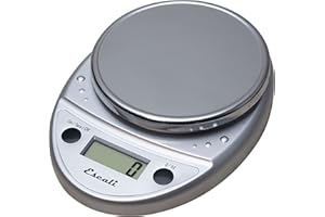 Escali P115C Primo Digital Kitchen Scale - 5 kg Capacity - For Baking, Portion Control, Hobbies, Herbs - Black - 22 x 15 x 4 cm